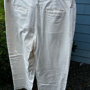 Wide leg cropped pants